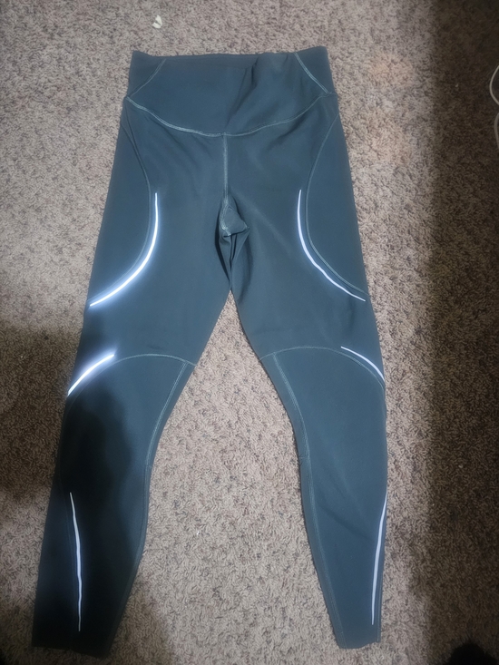 lululemon athletica Pants - lululemon athletica Reflective Dark Green/Teal Leggings